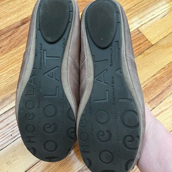 Sundance X Chocolate Blu Cam2 Soft Leather Flats in Brown Size 7 - Picture 7 of 9